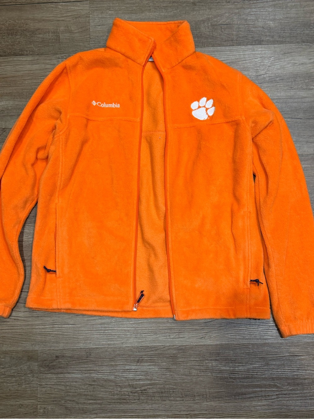 Columbia women’s Bright Orange Fleece Jacket